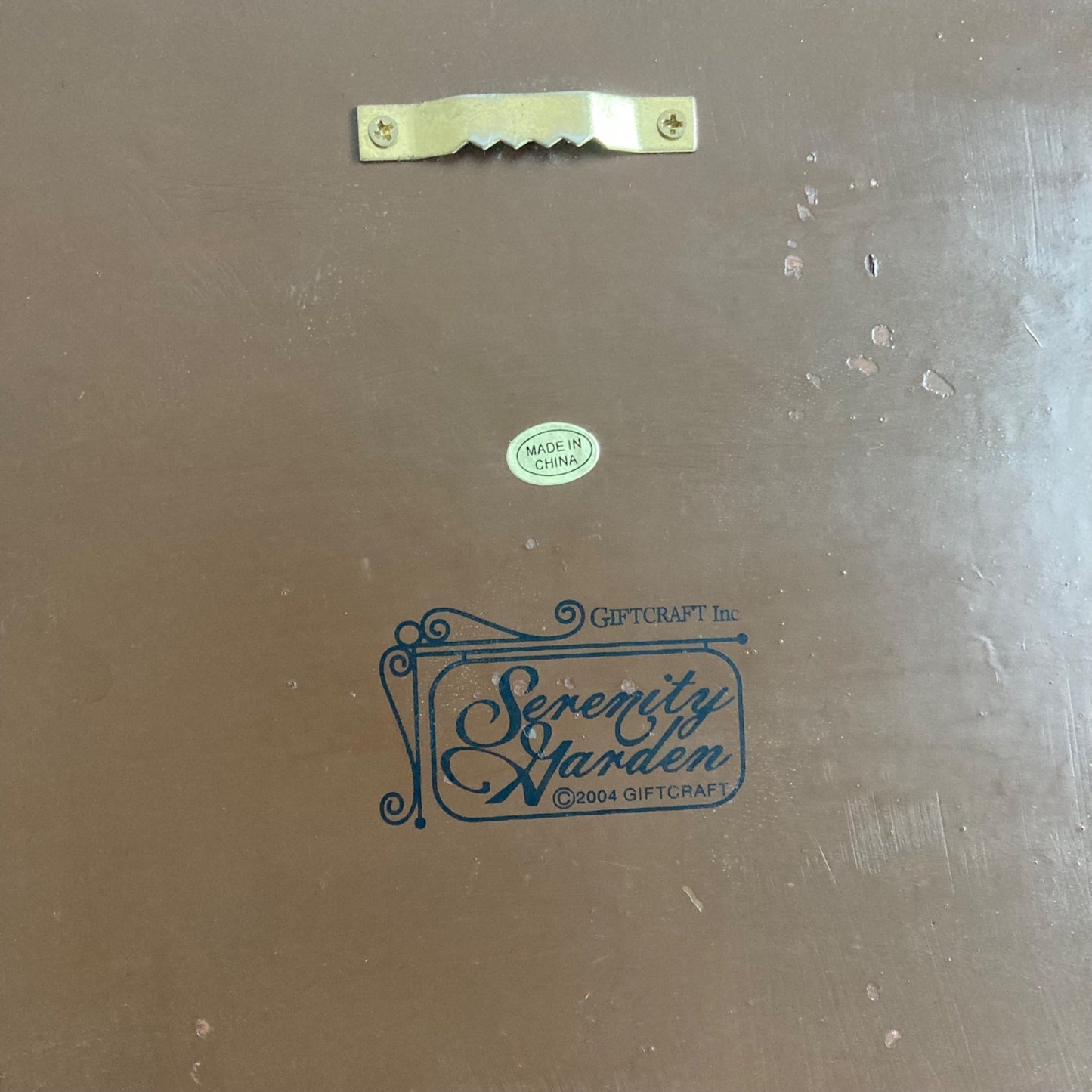 Vintage Serenity Garden Mail Bag Hanging Mail Holder by Giftcraft Resin 2004