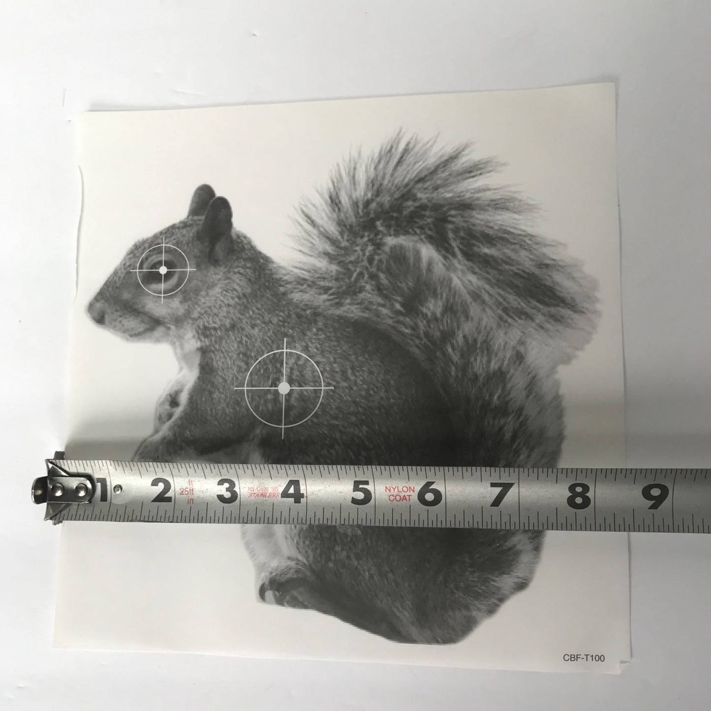 Vintage Squirrel Shooting Targets Pack of 25 NOS & SEALED! CBF-T100 Paper Black & White