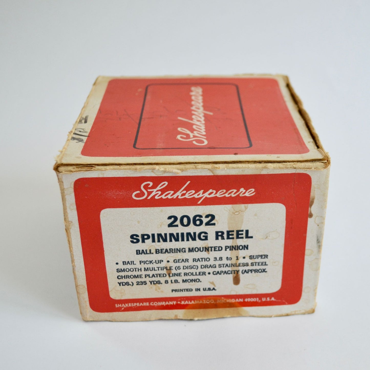 Vintage Shakespeare 2062 Box & Manual Fishing BOX ONLY, NO REEL!