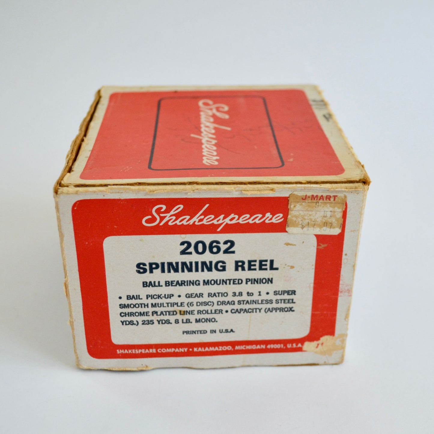 Vintage Shakespeare 2062 Box & Manual Fishing BOX ONLY, NO REEL!