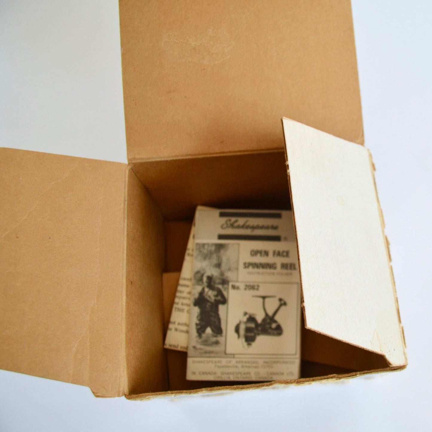 Vintage Shakespeare 2062 Box & Manual Fishing BOX ONLY, NO REEL!