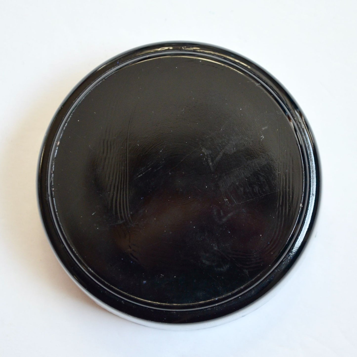Silver City Casino Black Glass Ashtray Vintage Las Vegas Nevada
