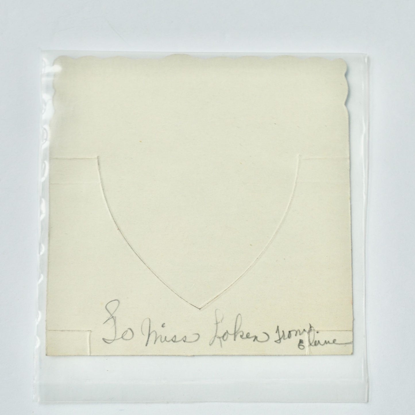 Vintage Valentine Card I'd Like to Dance Right Into Your Heart Ballerina