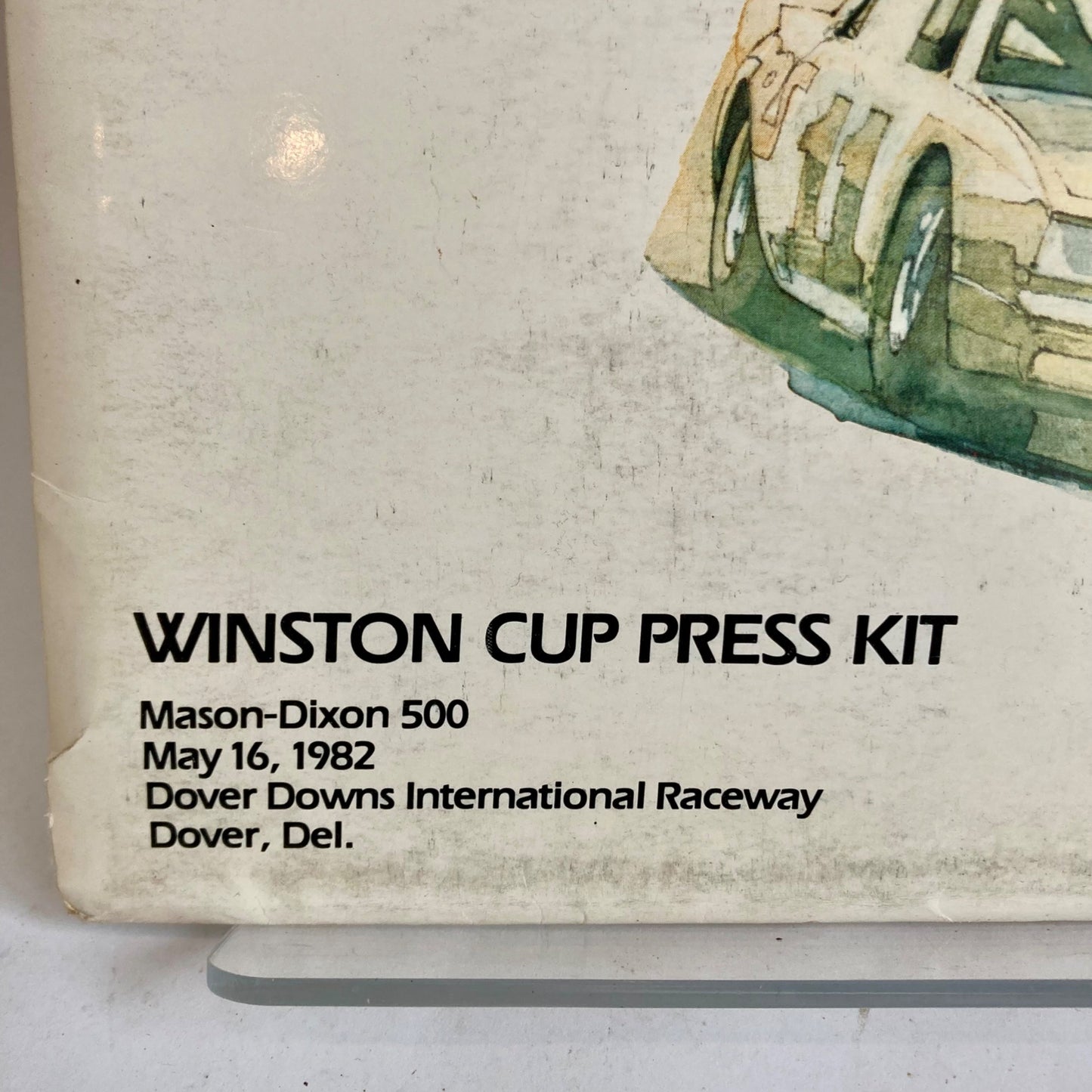1982 NASCAR Winston Cup Press Kit Mason Dixon 500 Dover Downs Raceway Vintage