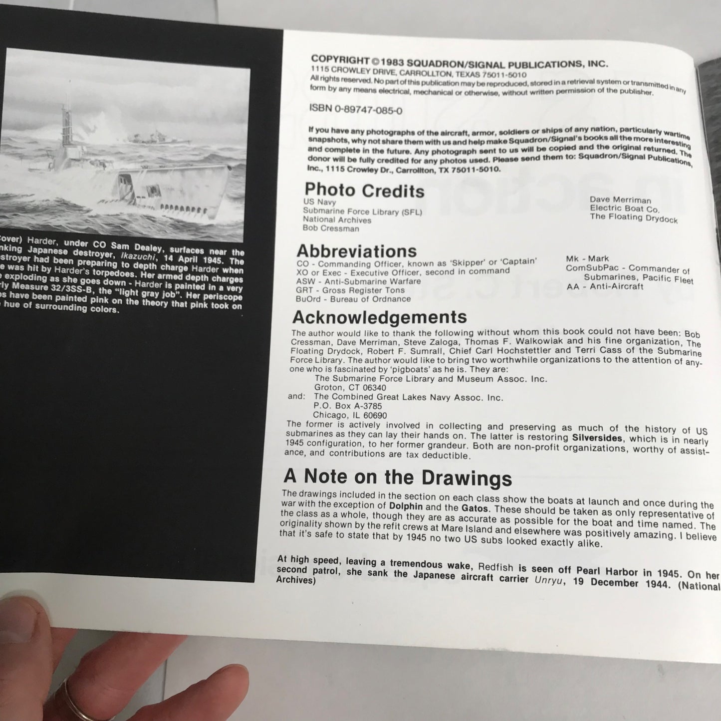 U.S. Subs In Action Vintage Book 1983 Warships No. 2