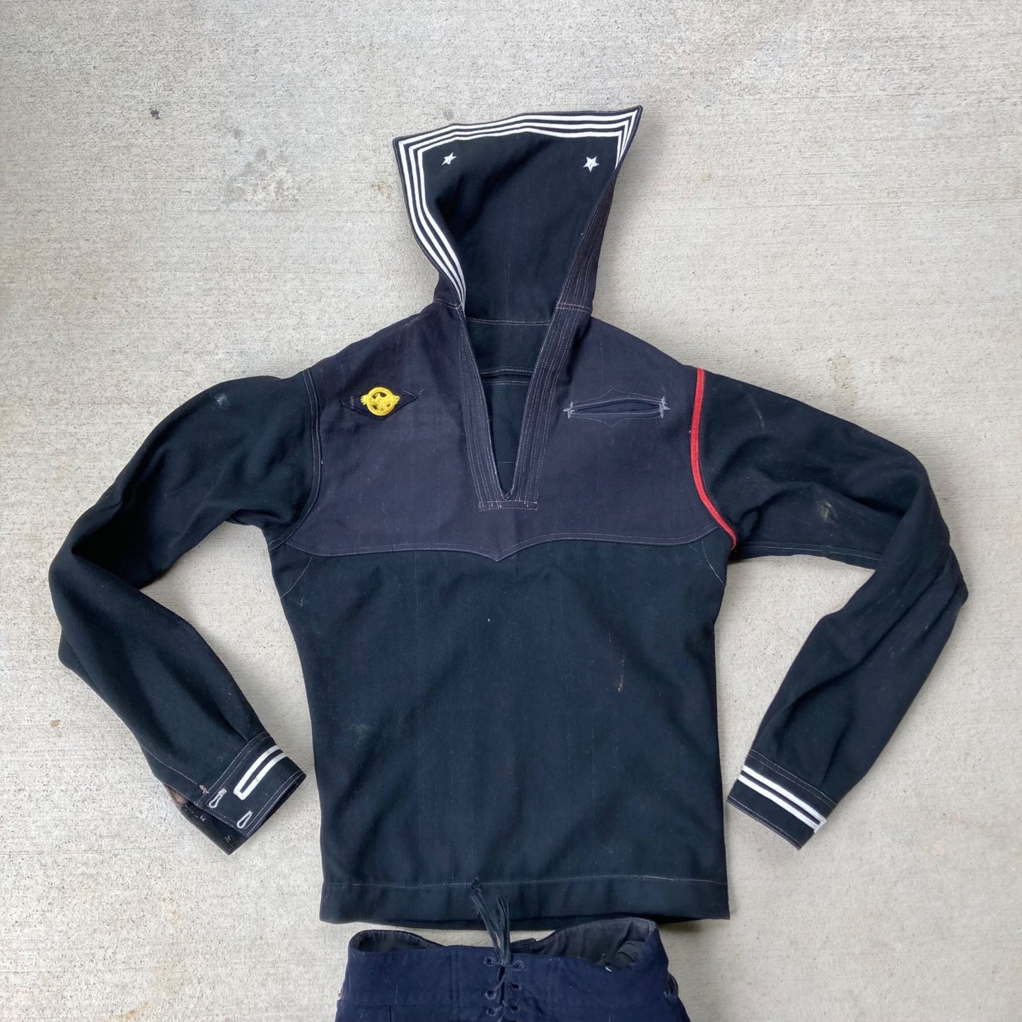 Vintage WWII Wool Dress Blues Cracker Jack Uniform Navy Jumper Uniform