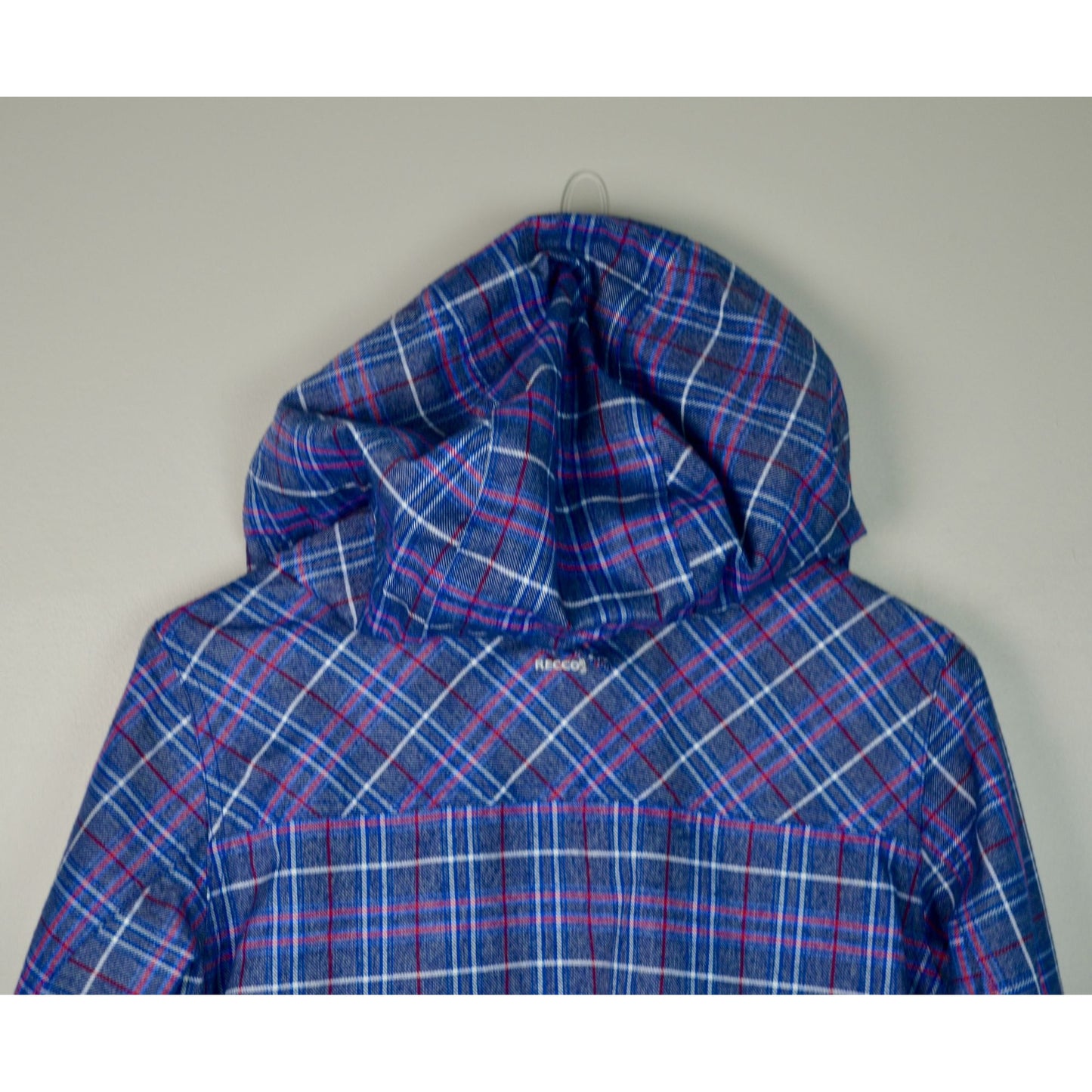 Nike Women's Bellevue Blue Plaid Snowboard Jacket Medium