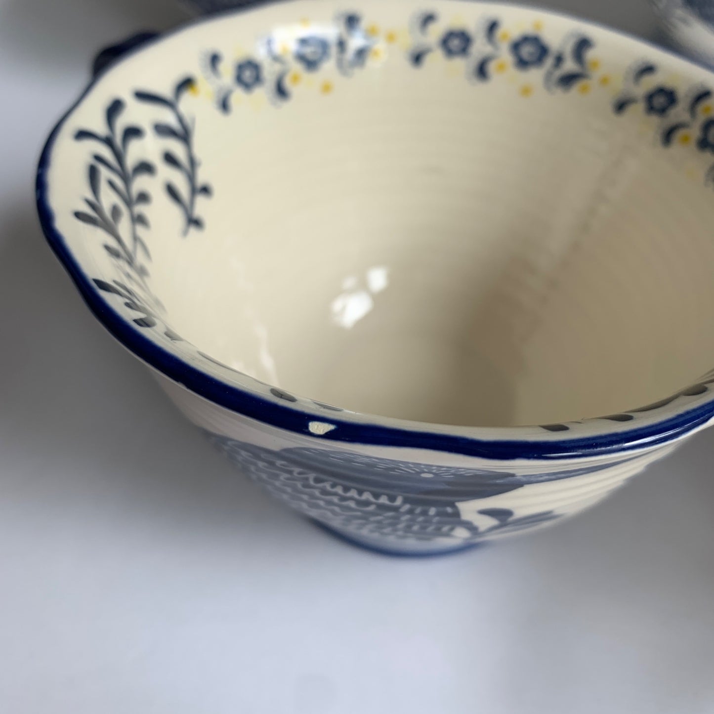 Anthropologie Saga Blue Bird Mugs Set of 7 RARE