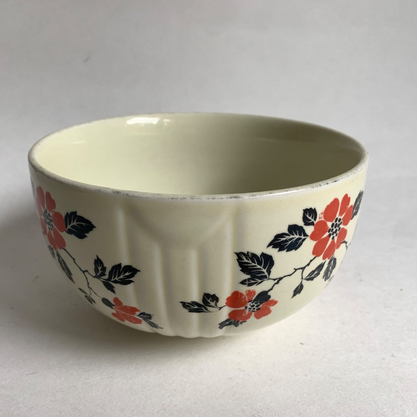 Hall's Kitchenware Bowl Orange Floral