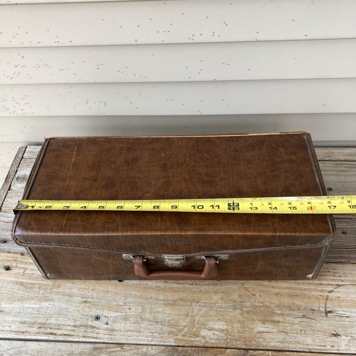 Vintage Faux Leather 8-Track Case & 21 Tape Lot