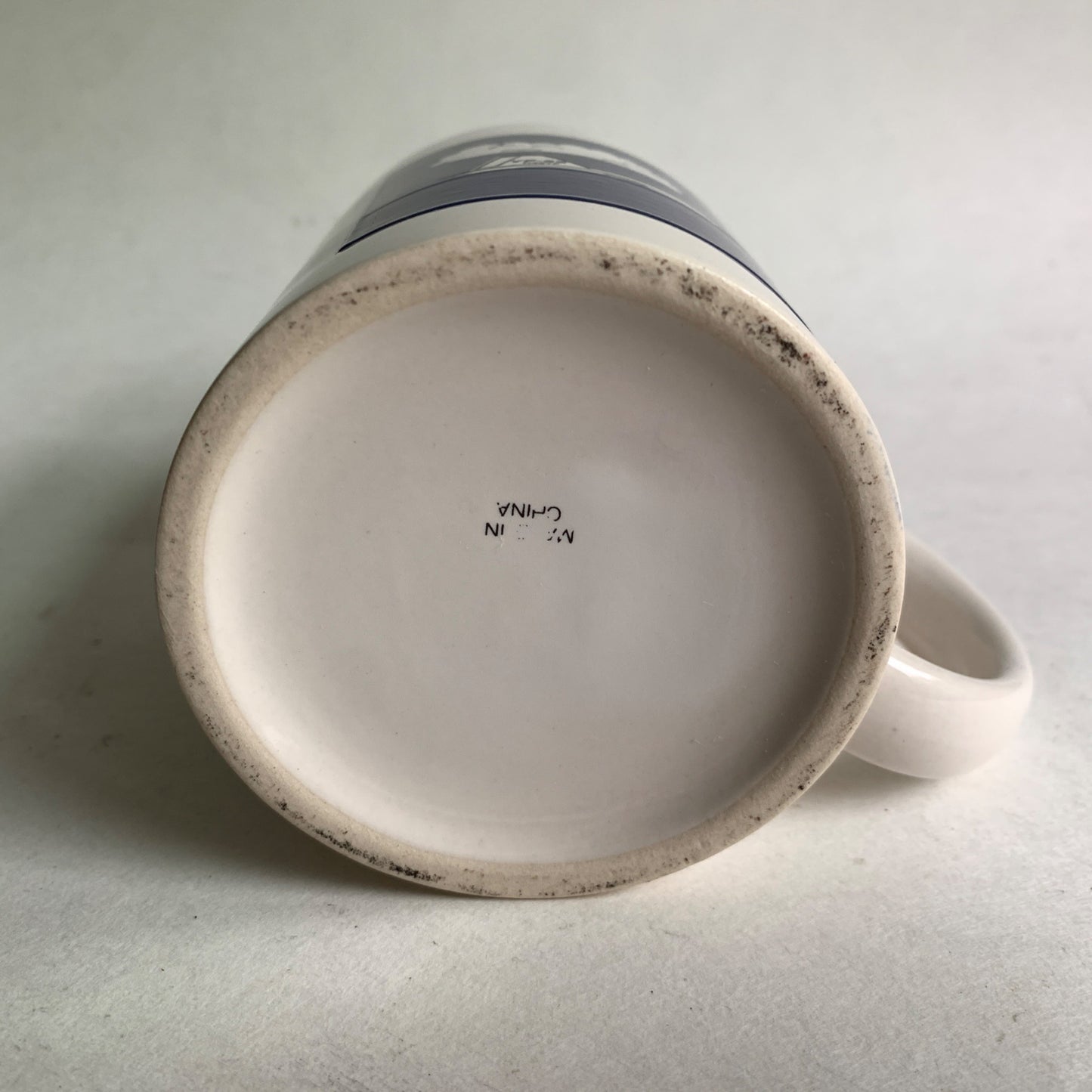 F-22 Jet Plane White Blue Ceramic Coffee Mug