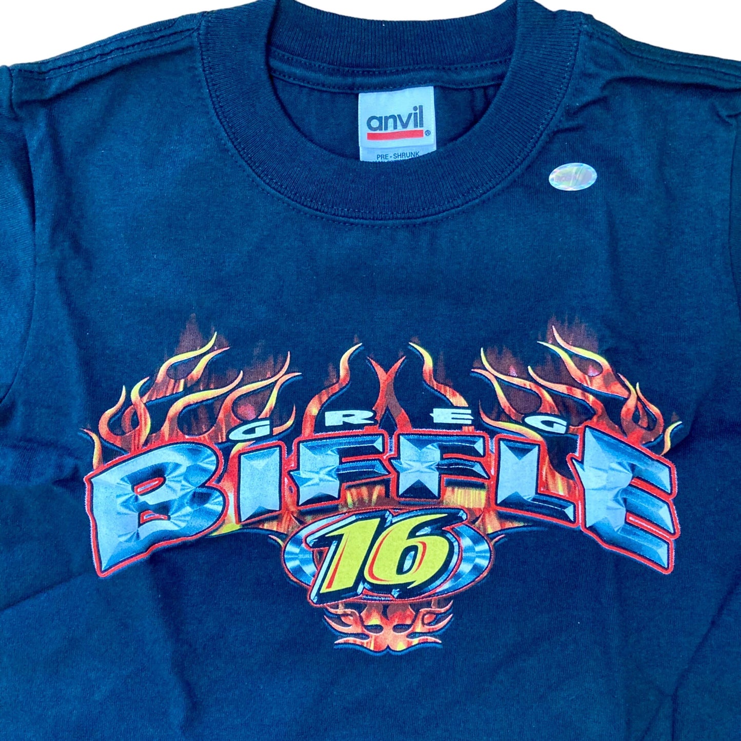 Vintage NASCAR Greg Biffle #16 T-Shirt Youth XS National Guard NEW Roush Racing