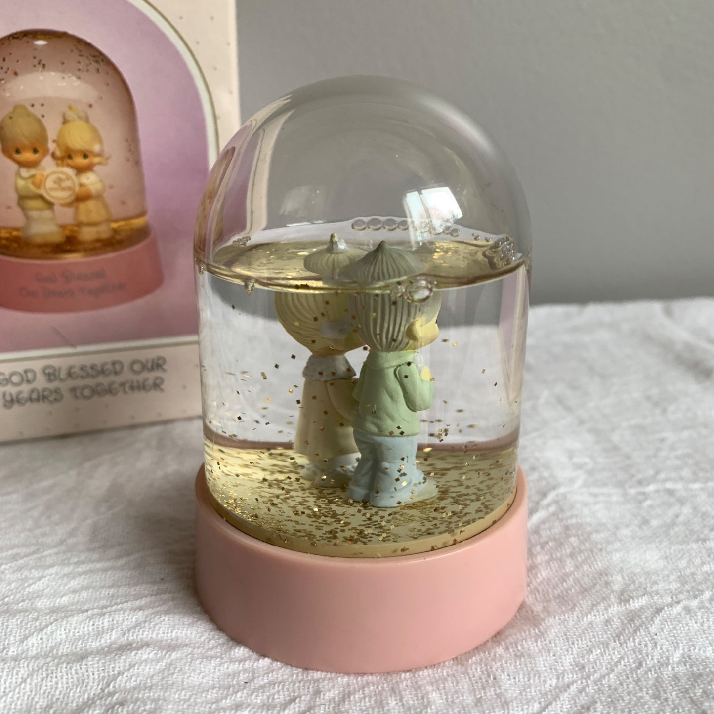 Precious Moments God Blessed Our Years Together Snow Globe