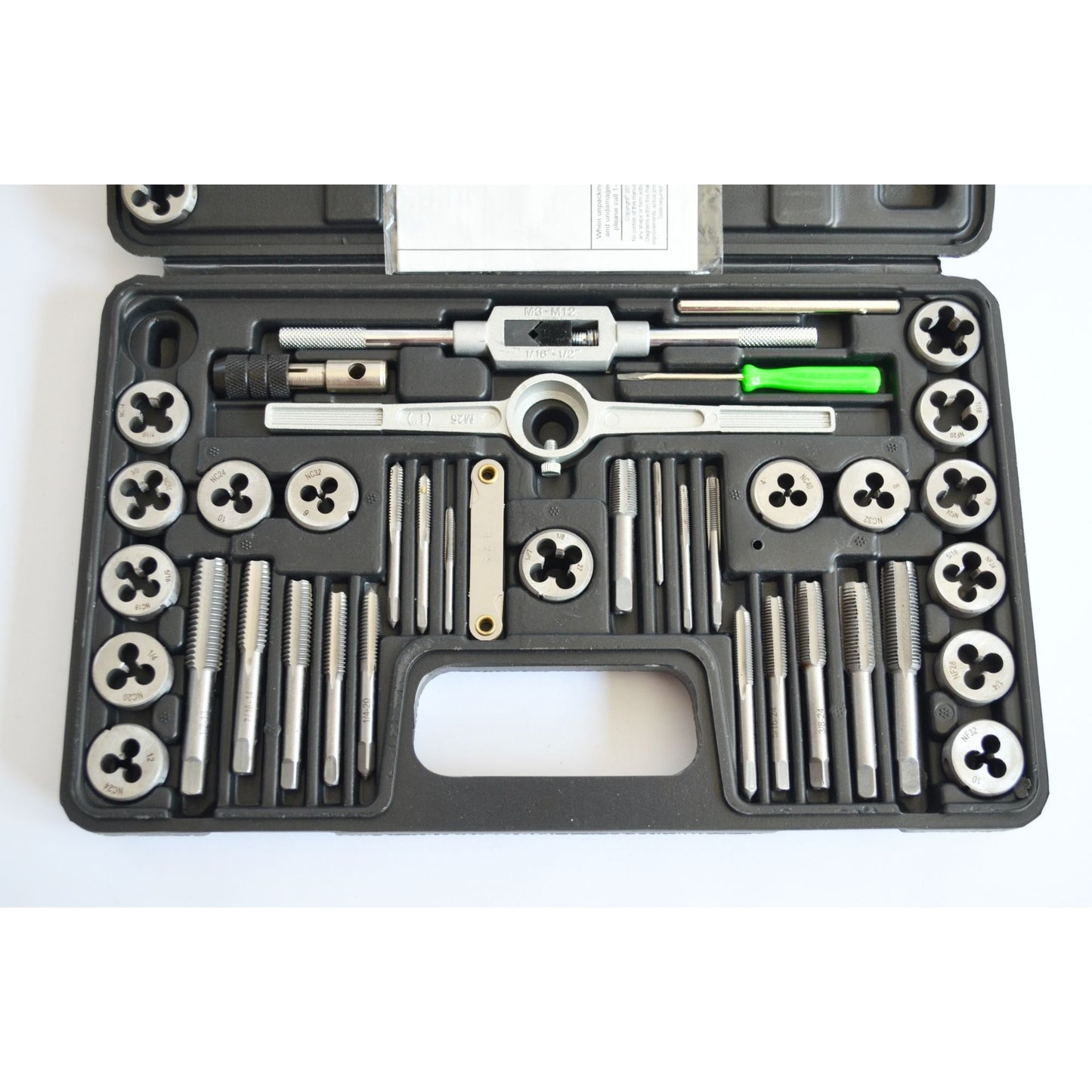 Pittsburgh Tools 40-Piece Carbon Steel Tap & Die Set #62831 SAE