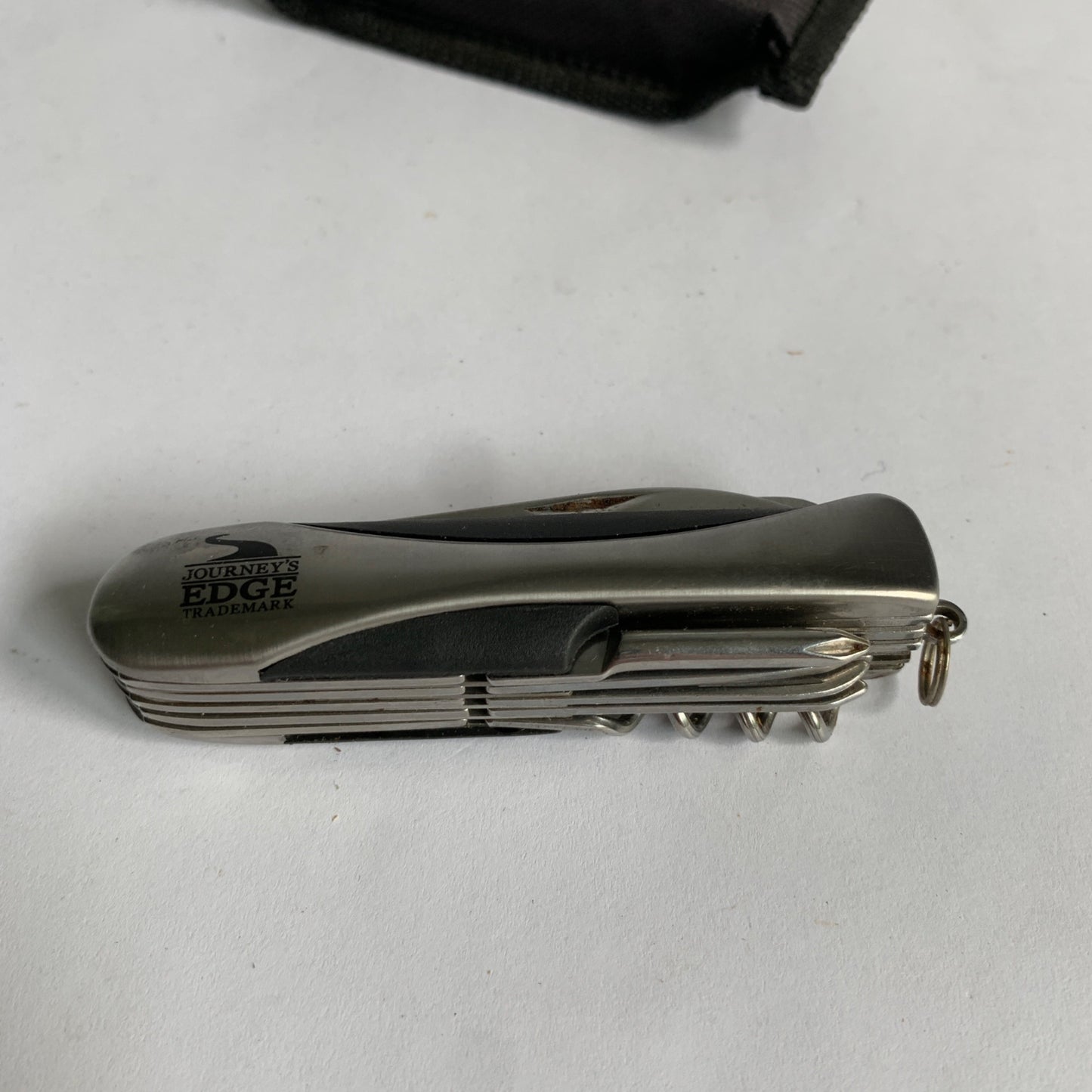 Journey's Edge Trademark Swiss Knife Stainless with Pouch