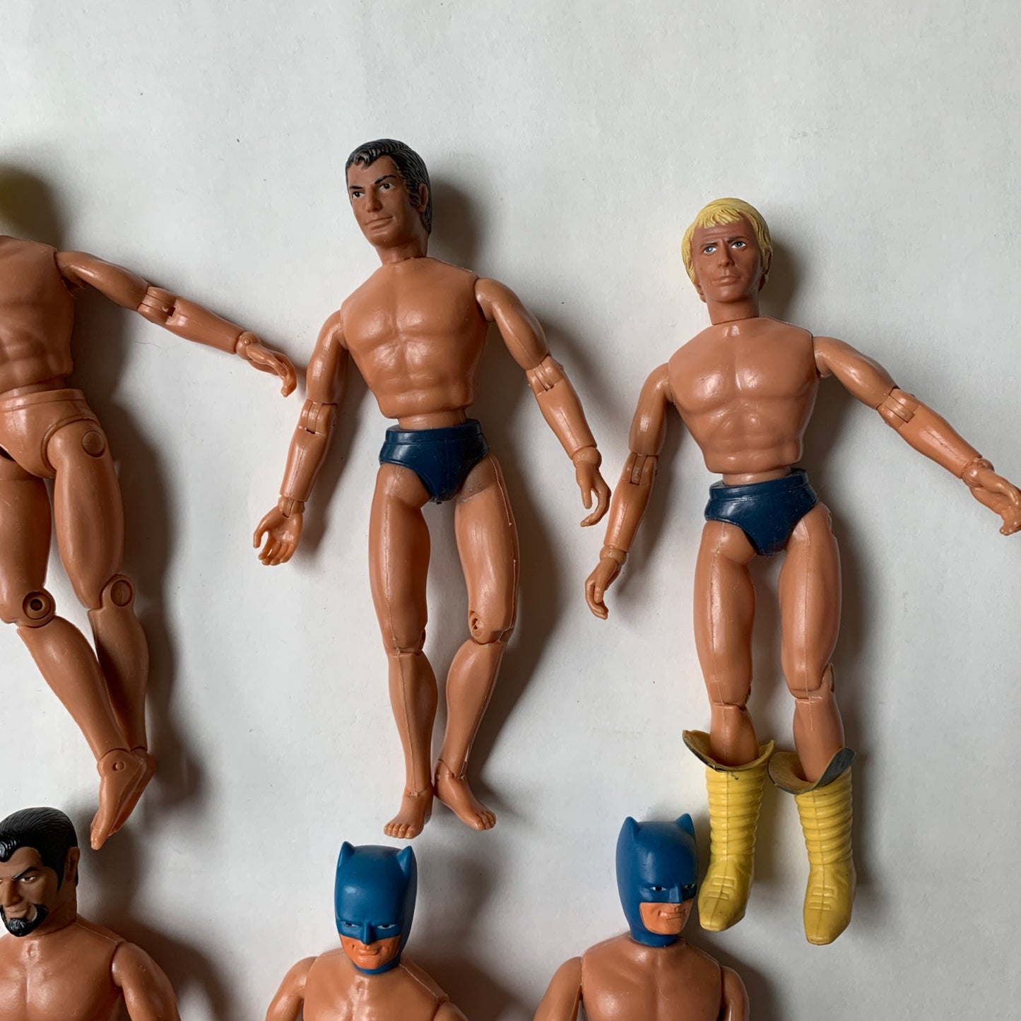 Mego 1970s Action Figures Lot of 8 Dr Zaius Dukes of Hazard Batman Star Trek