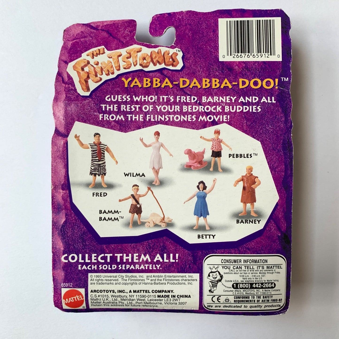 Mattel Flintstone Bendable Figures Betty New