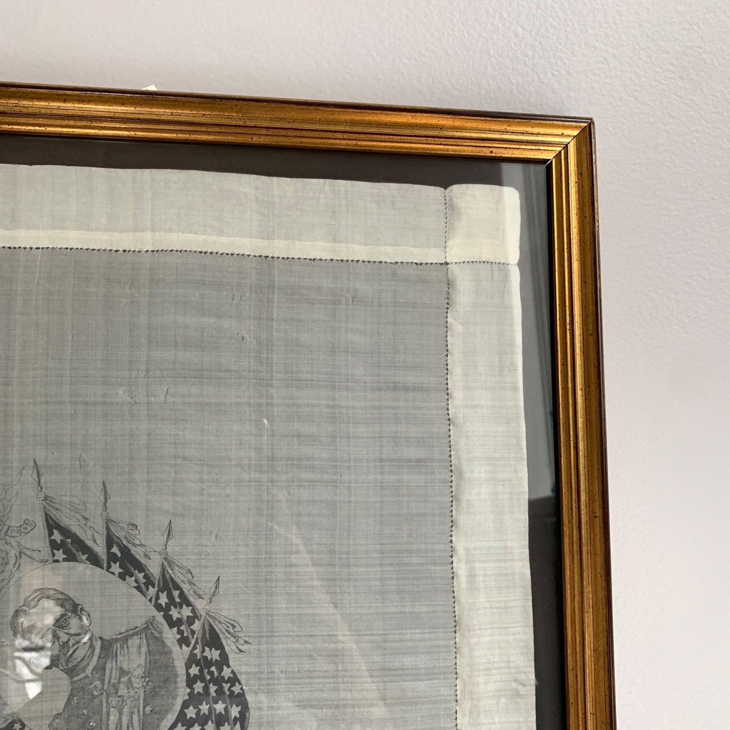 1898 Manila Captured August 13th Silk Scarf Professionally Framed