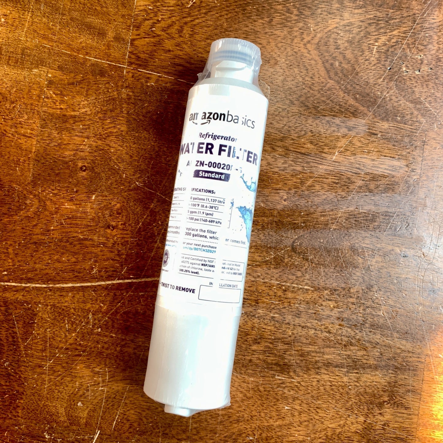 Amazon Basics Refrigerator Water filter AMZN-00020B-S