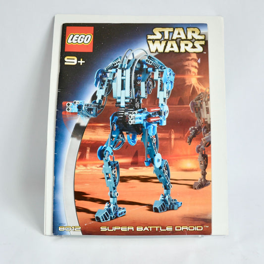 Lego 8012 Star Wars Super Battle Droid Manual Booklet Instructions