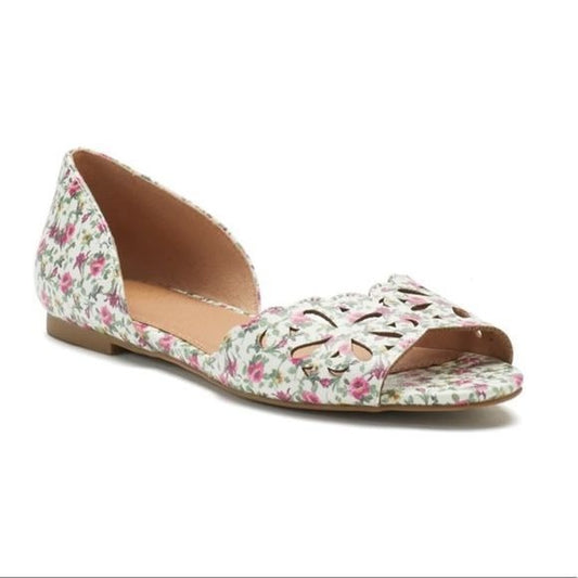 SO Loach Floral Flats Shoes New Size 8