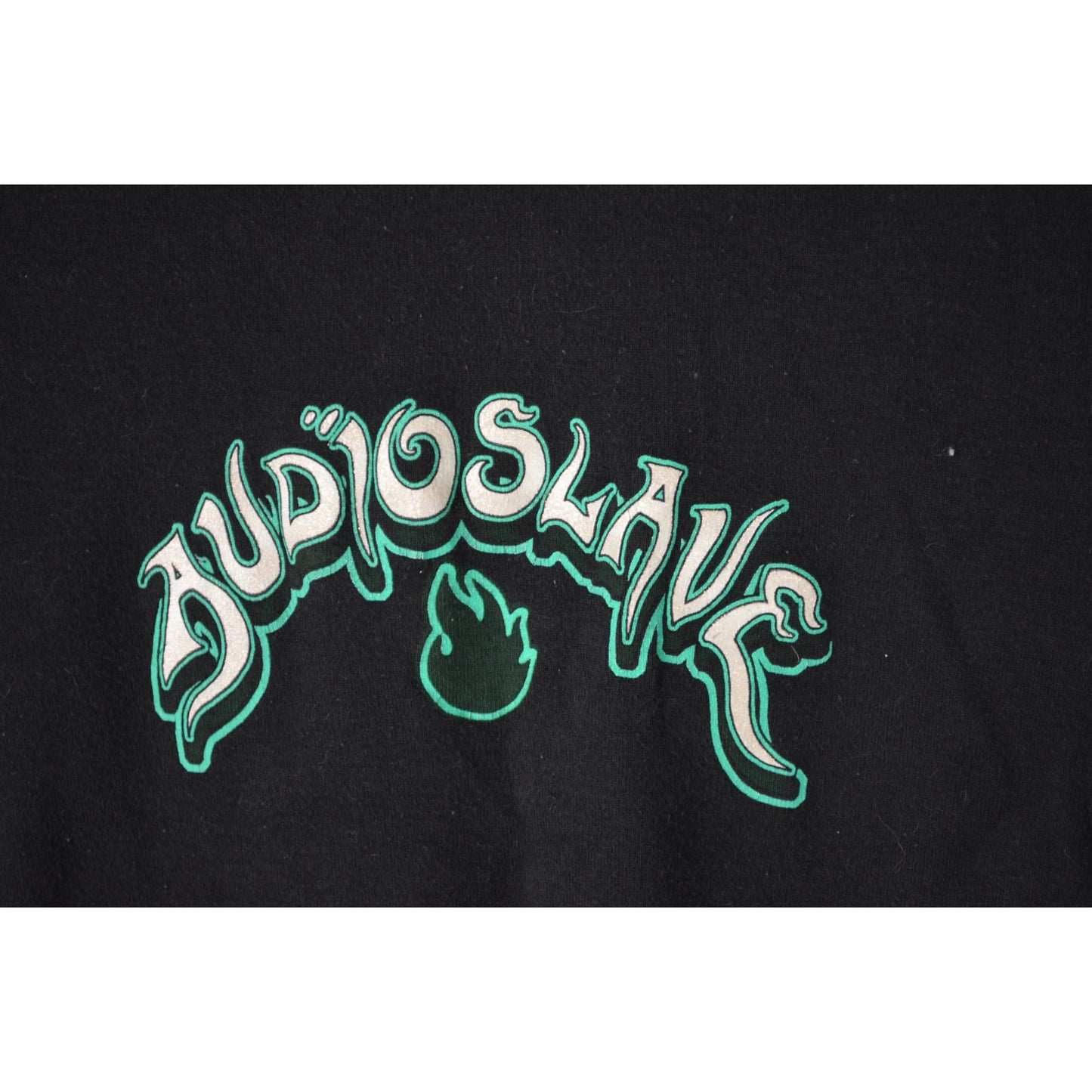 Audioslave Junior's Medium Kavio Black Green Logo Tee Y2K