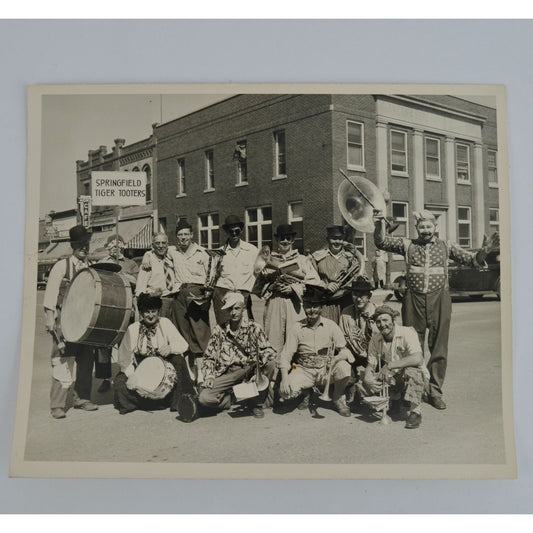 Springfield Tiger Tooters Band Minnesota Vintage 8 x 10" Photograph Original
