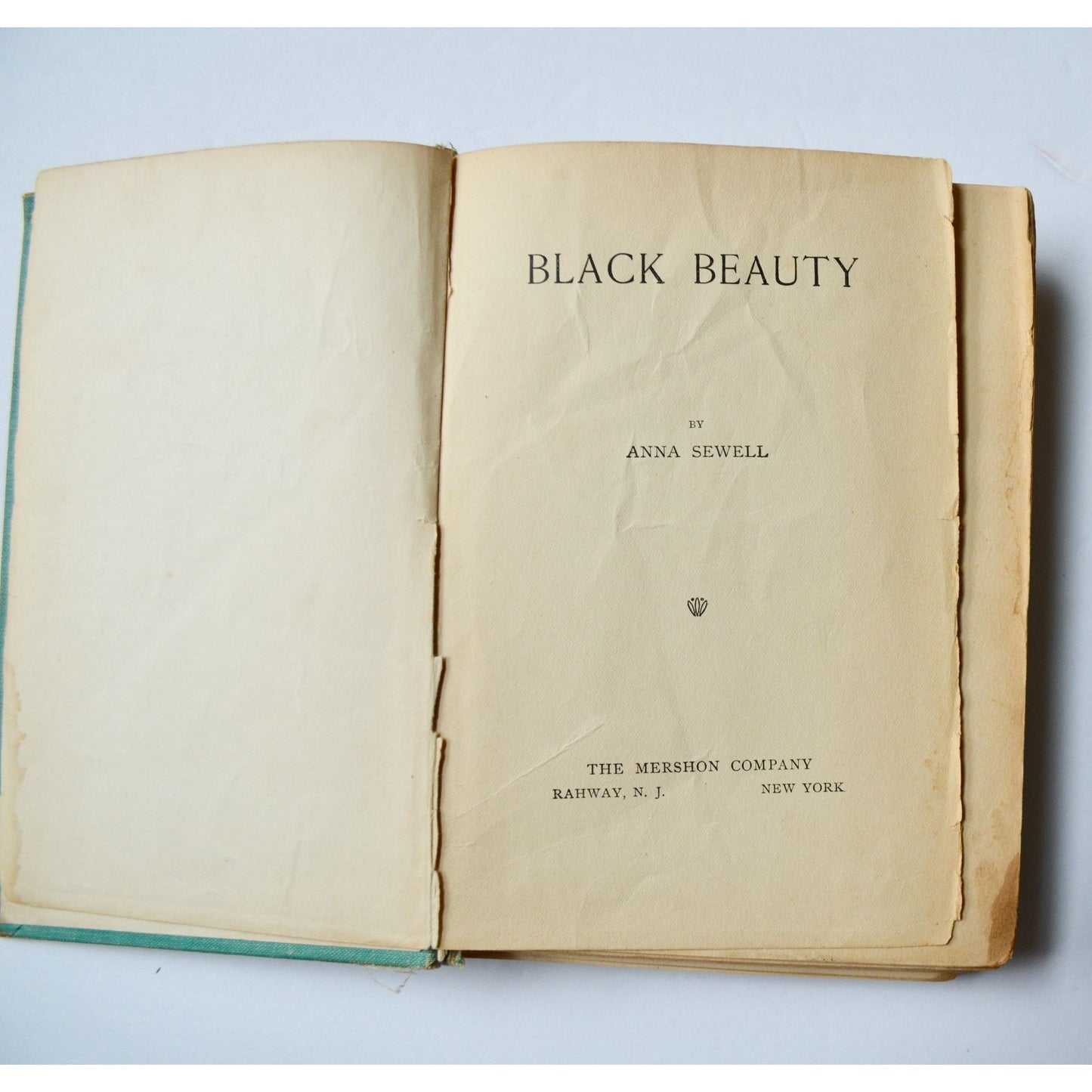Black Beauty Anna Sewell Mershon Company Antique Early 1900s