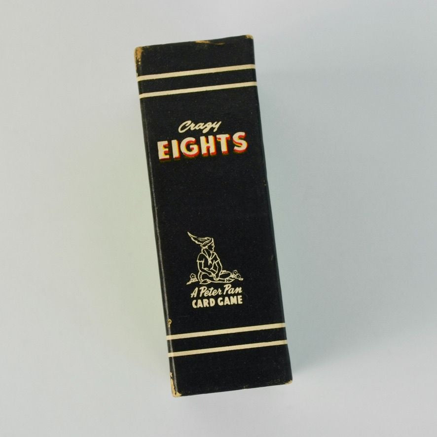 Whitman Peter Pan Card Game Crazy Eights Miniature With Box