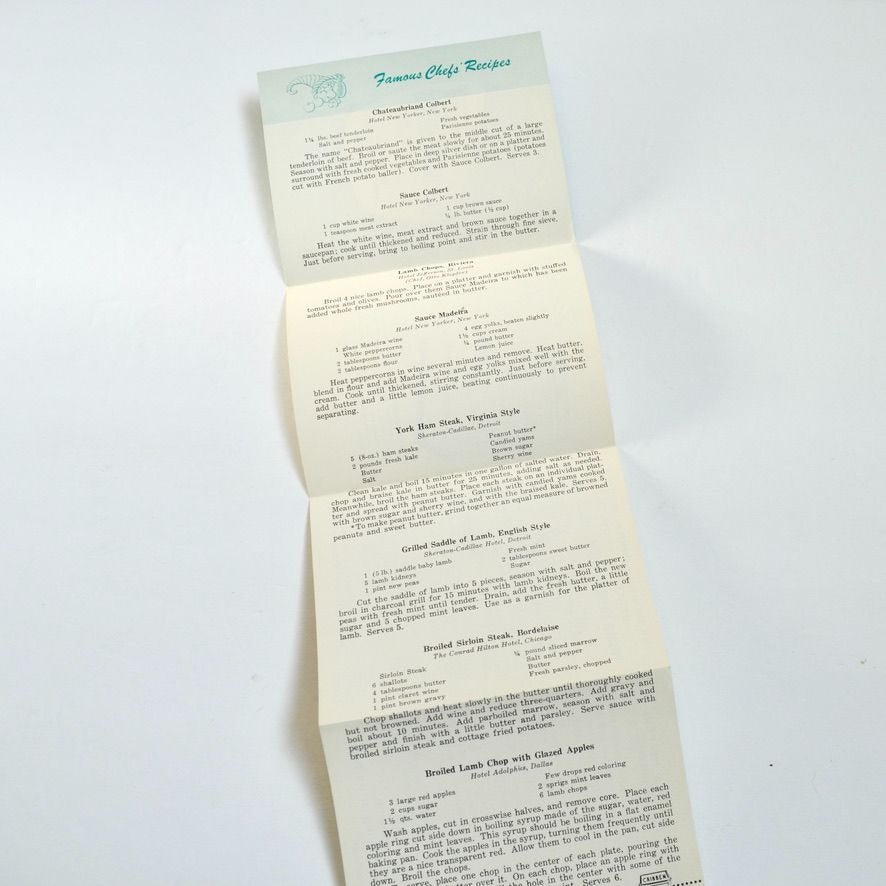 Universal Gas Ranges Broiling Meats by the Experts Pamphlet Advertising Flyer Vintage