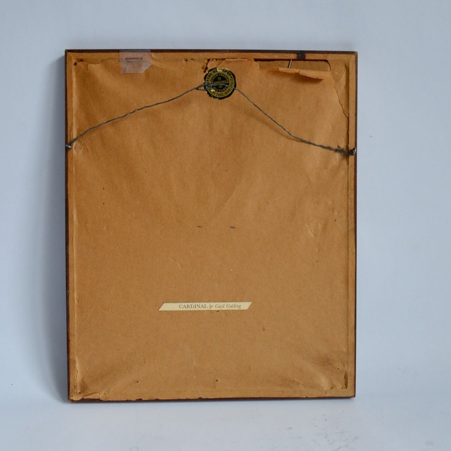 Cecil Golding Cardinal Framed Vintage Print