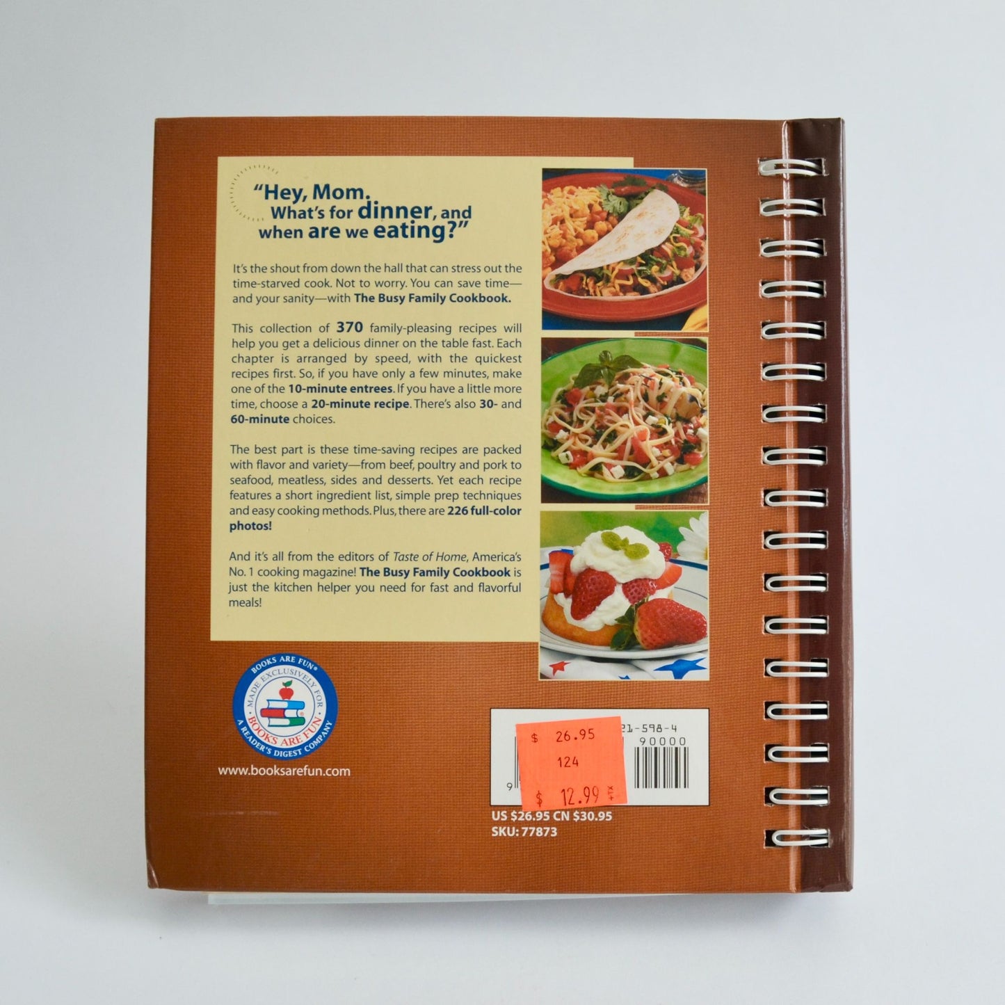 Taste of Home The Busy Family Cookbook Hardcover