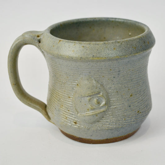 Handmade Pottery Ceramic Coffee Mug Gray Grey
