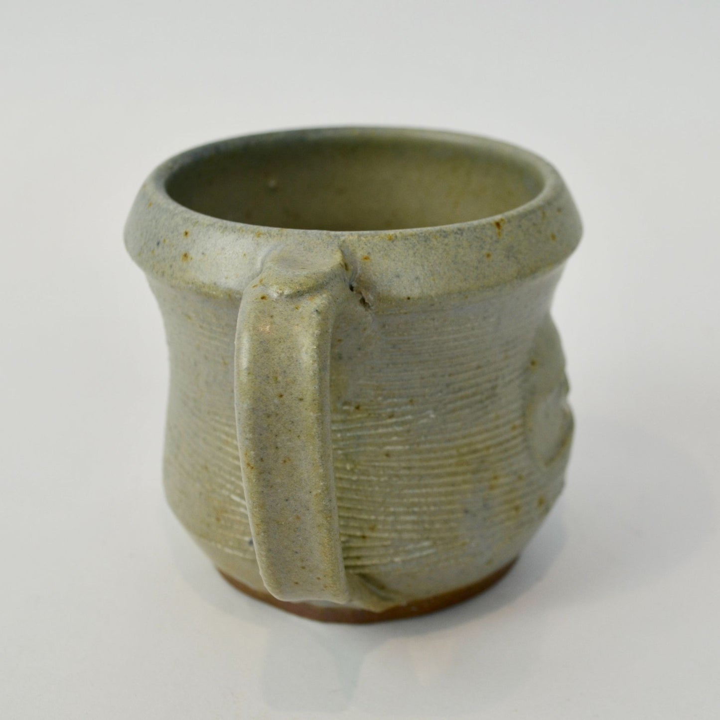 Handmade Pottery Ceramic Coffee Mug Gray Grey