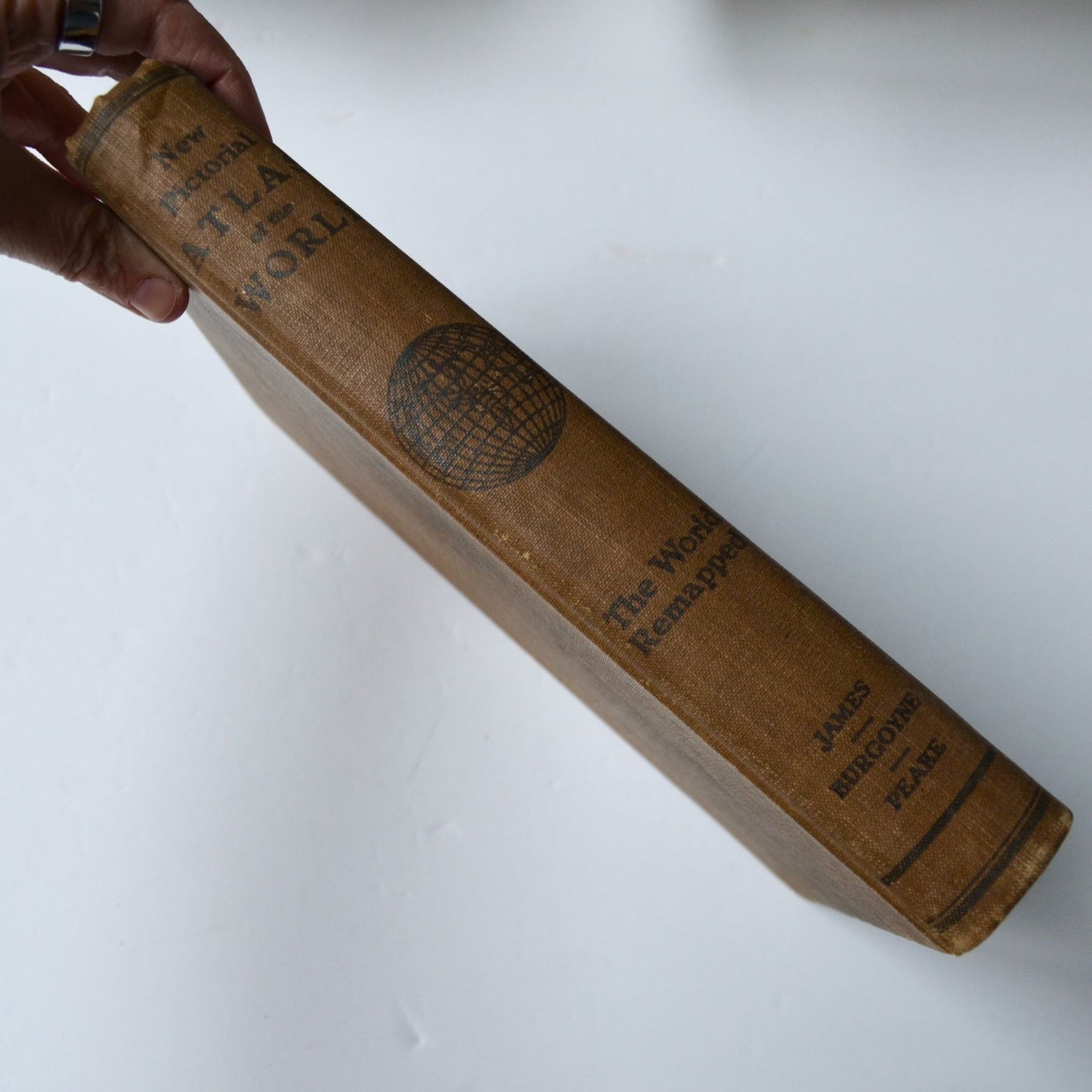 1922 New Pictorial Atlas of the World Remapped Antique Hardcover