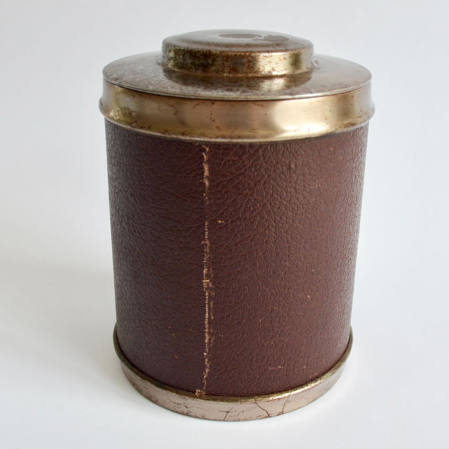 Vintage Metal Wood Copper Humidor