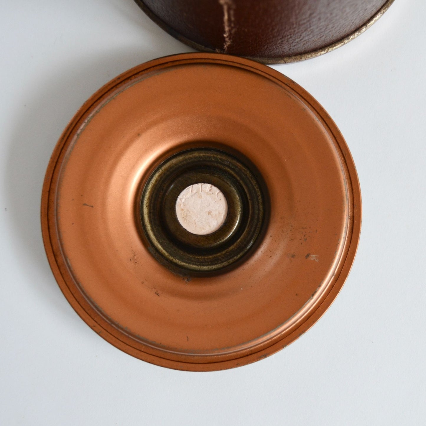 Vintage Metal Wood Copper Humidor