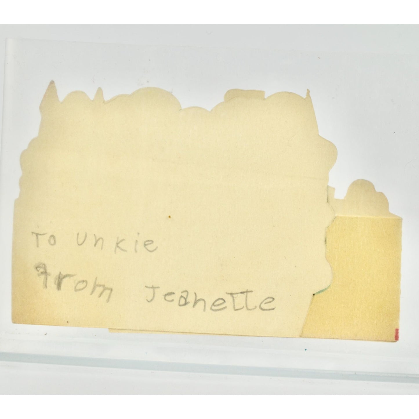 Vintage Valentine's Day Boy Girl on Tricycle Standing Card