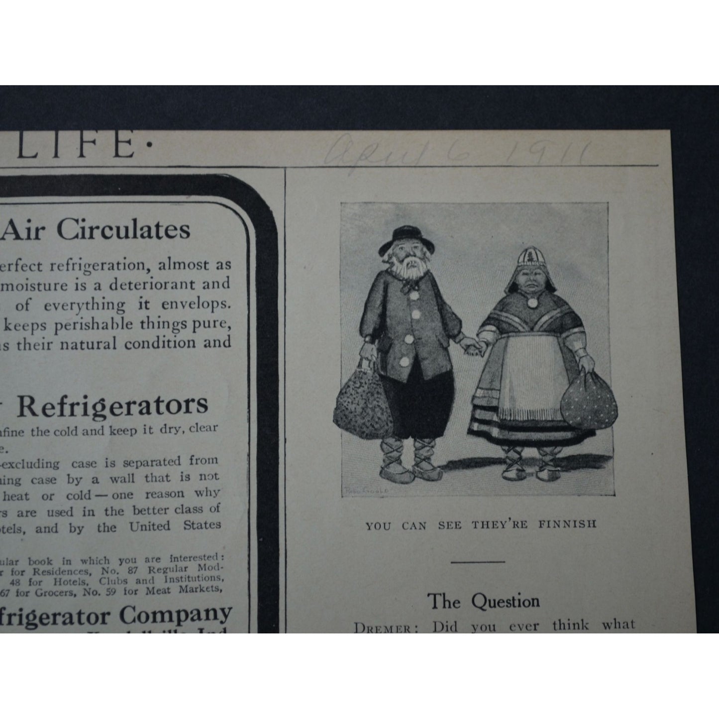 Peter's Chocolate Ad 4/8/1911 Antique from Life Magazine