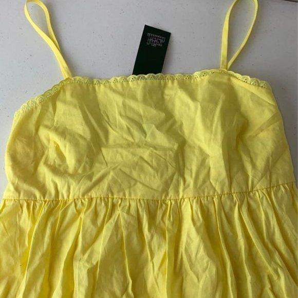 NEW Wild Fable Yellow Poplin Dress XS