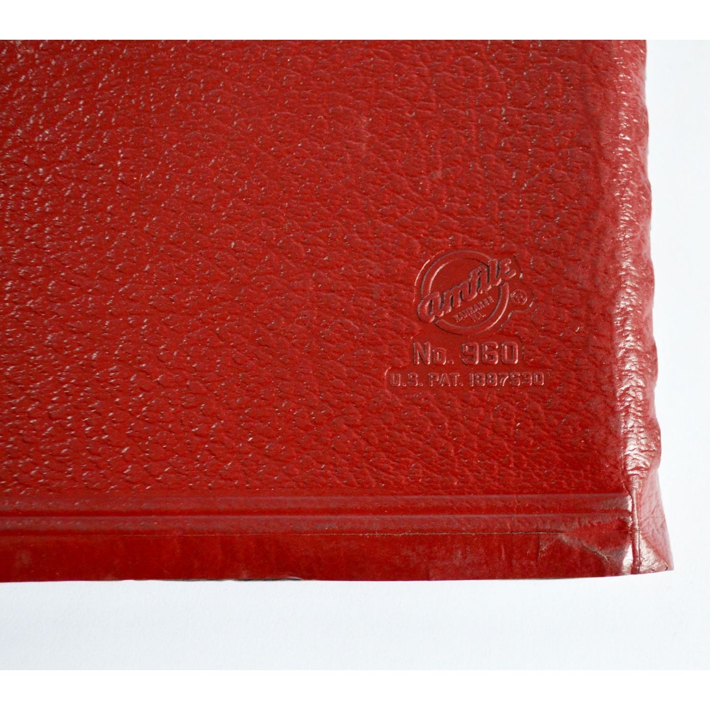 Vintage Amfile No. 960 Spiral Bound Photographs Album Red Faux Leather NOS