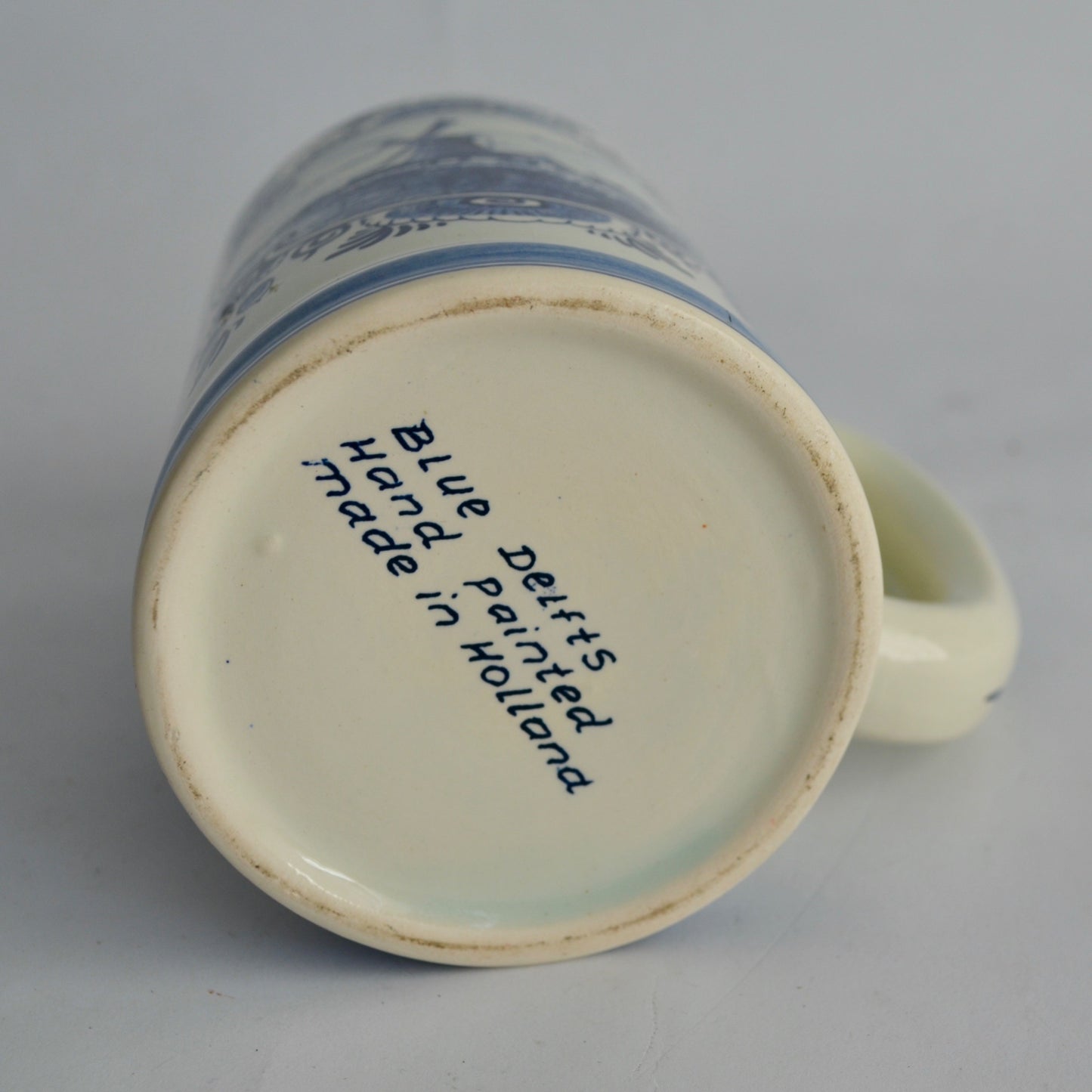 Delft Blue Handpainted Holland Beer Mug Vintage