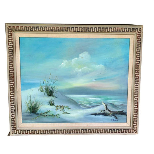Original Oil Painting Beach Scene
