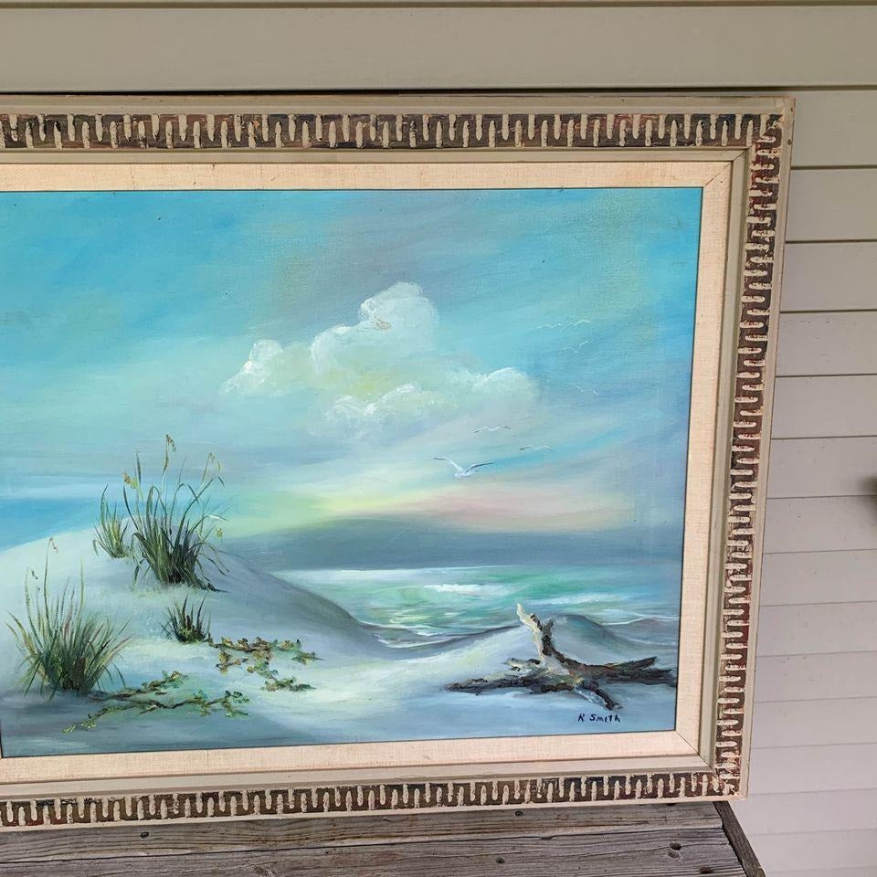 Original Oil Painting Beach Scene