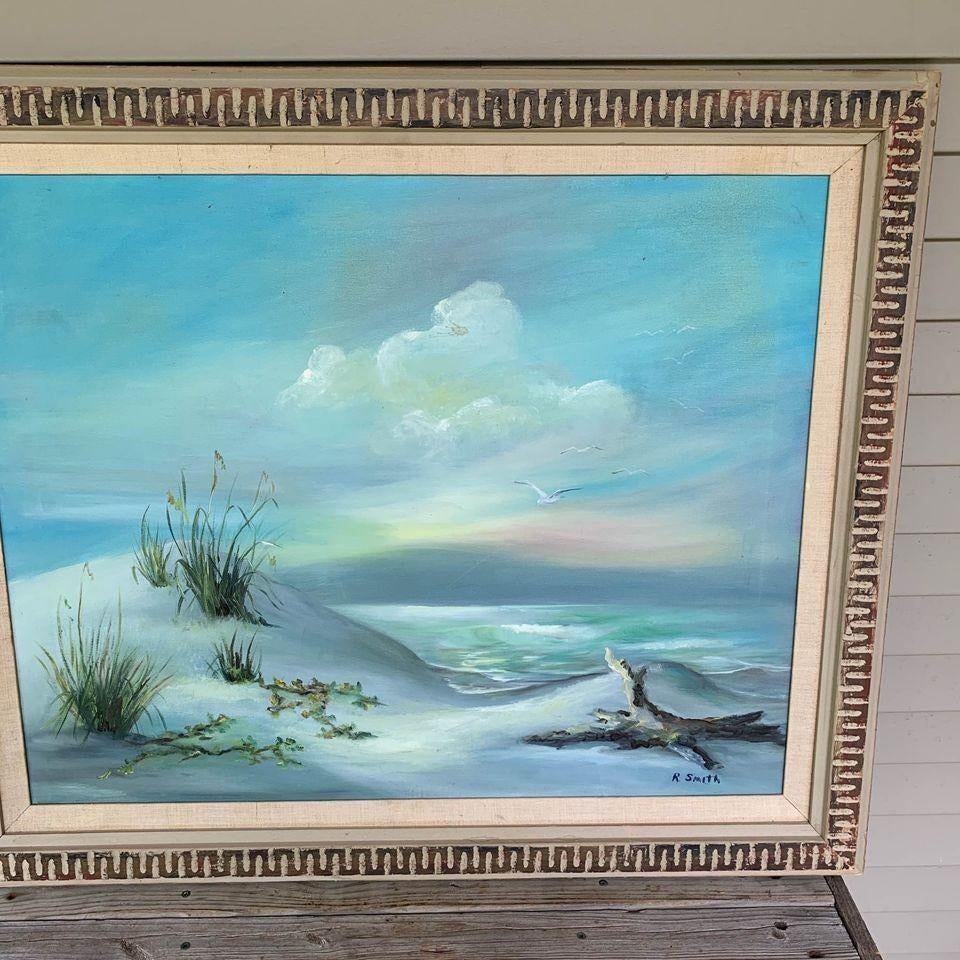 Original Oil Painting Beach Scene