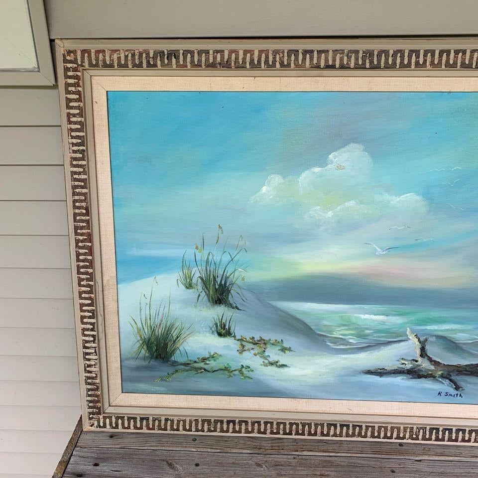 Original Oil Painting Beach Scene