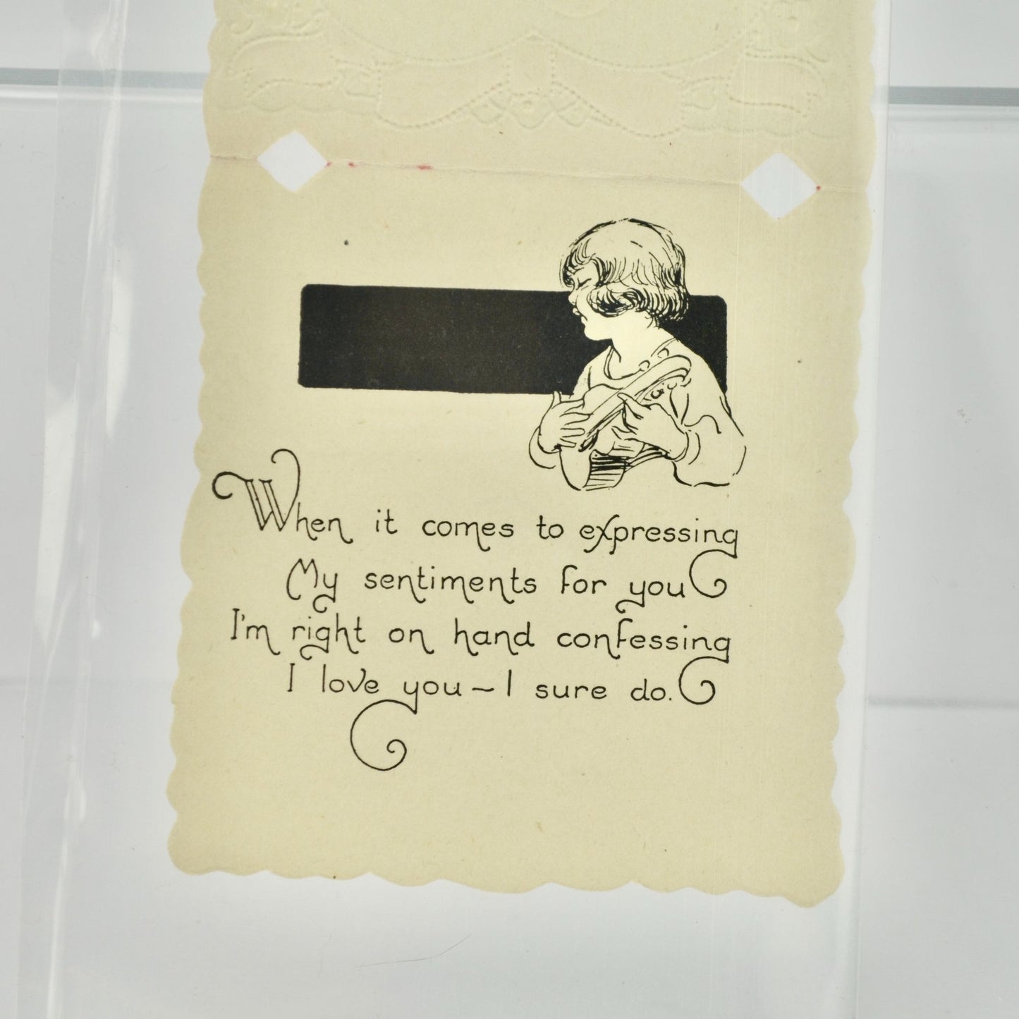 Carrington Vintage Valentine's Day Card Expressing My Sentiments