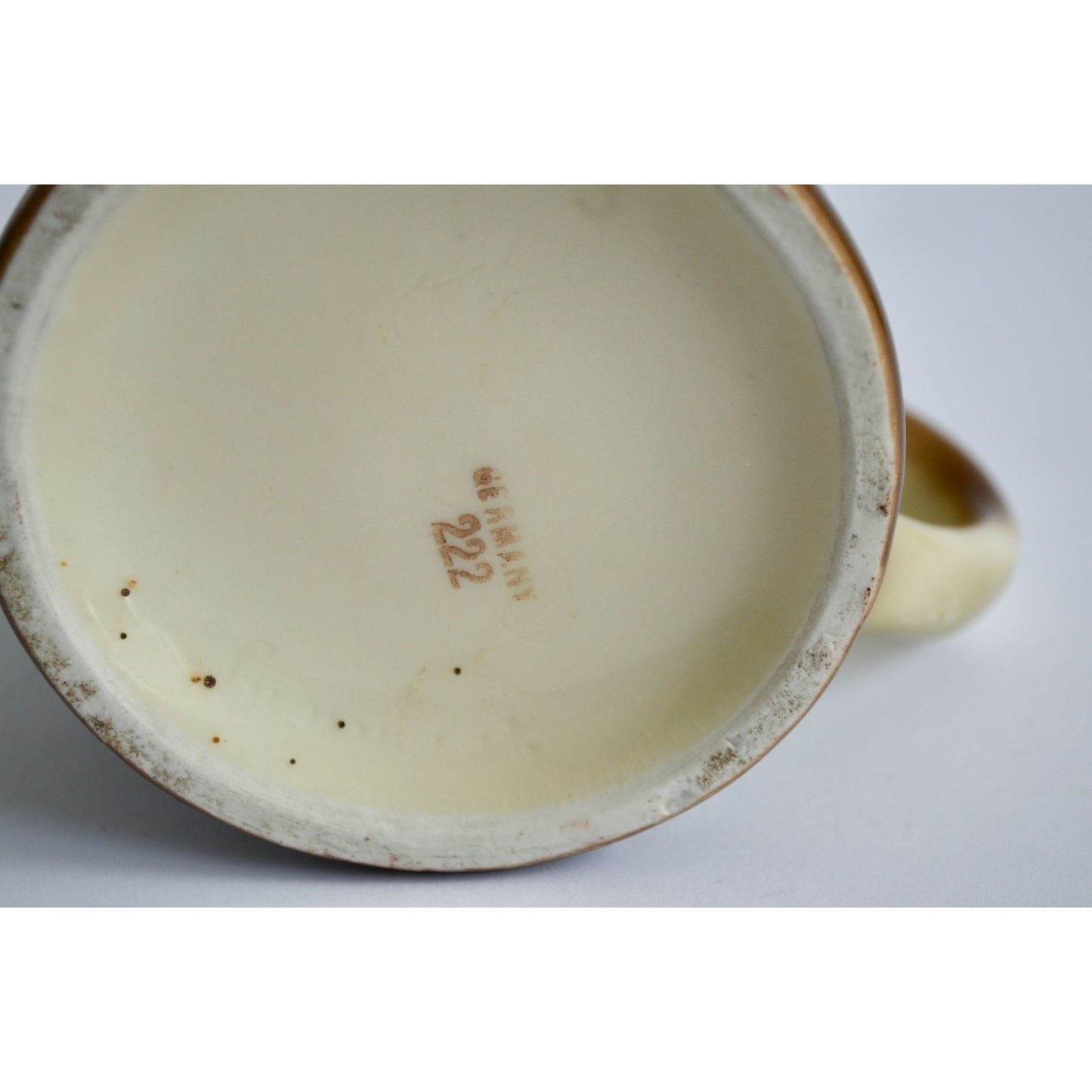 Vintage German Monk Playing Violin Shaving Mug Ceramic Chipped Germany