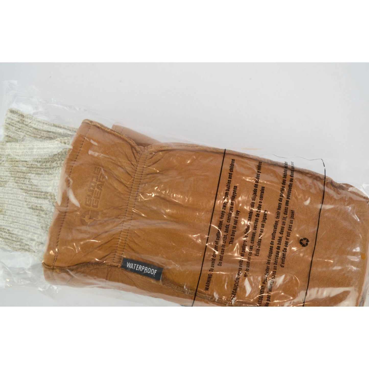 Guide Gear Waterproof Chopper Mitt Size XL Light Brown Leather Mittens NEW!