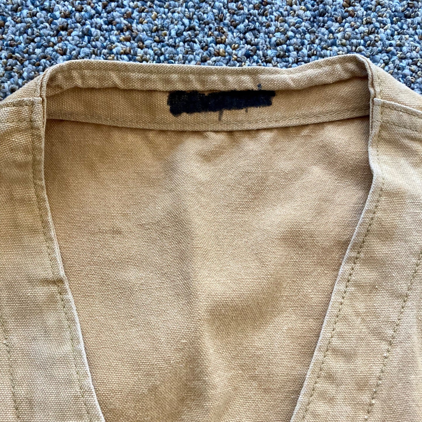 Vintage Hunting Vest Tan Canvas Shotgun Upland Bird Hunting